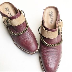 SPIRIT LUCCHESE Kendra Harness MULE clogs SZ‎ 8.5 B